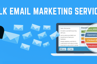 Bulk Email Marketing strategy dashboard showing analytics, segmentation, and email automation workflow