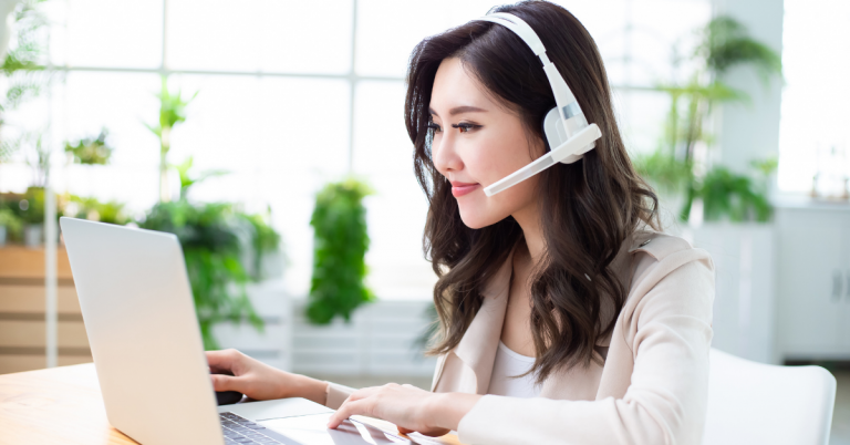 Telemarketing outsourcing services team handling customer calls and lead generation